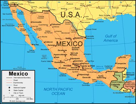 Mexico's map .